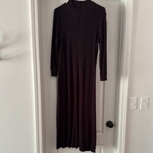 Elegant Black Long Sleeve Dress